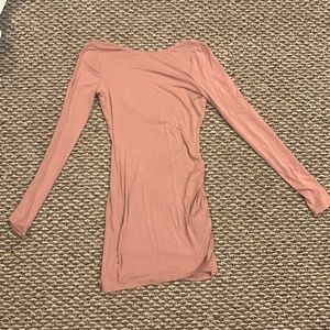 Forever 21 Pink/skin colored long sleeve dress